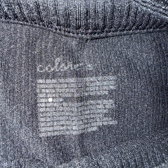 Colsie Black Ribbed Crop Top - Picture 2 of 3